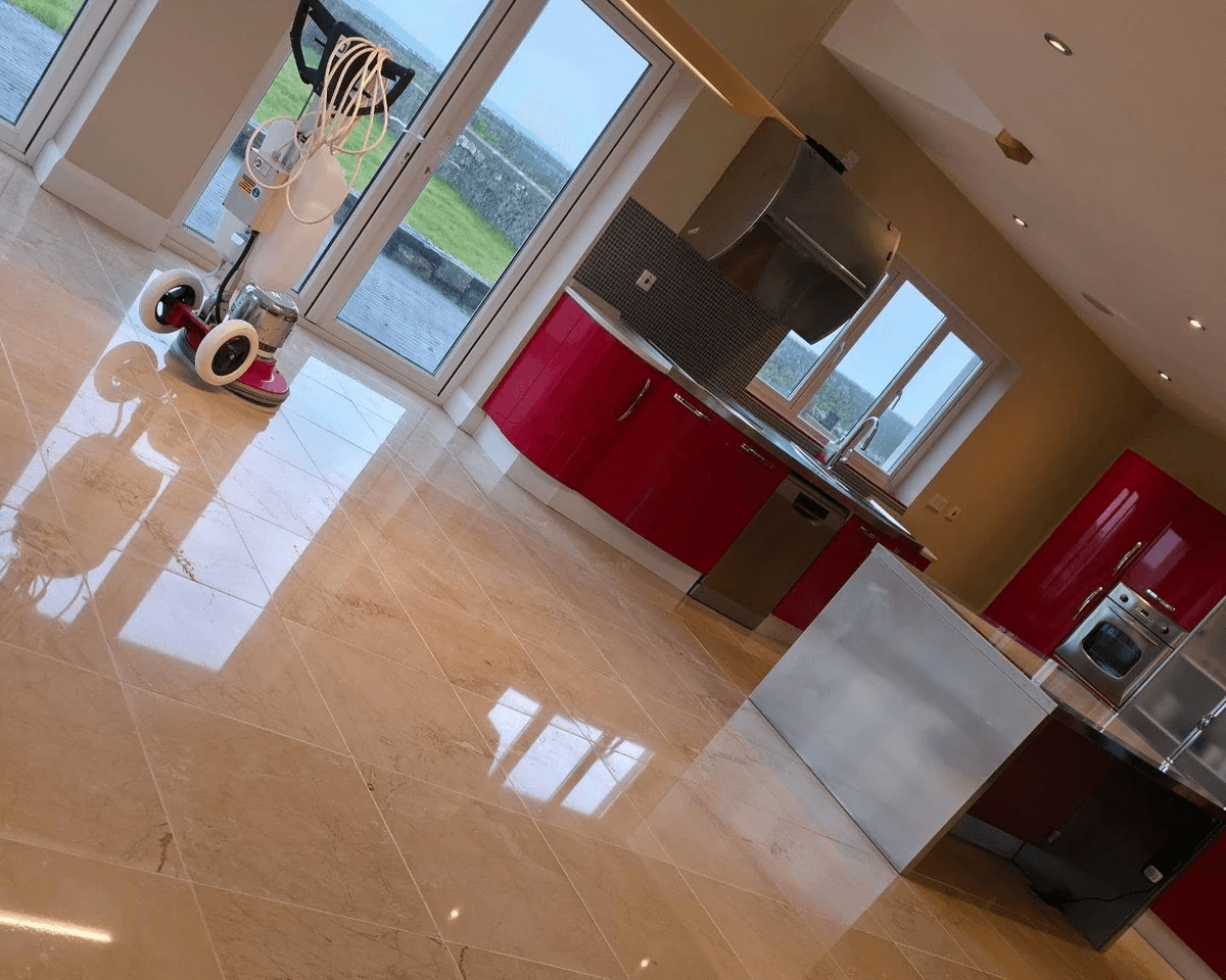 Marble restoration polishing