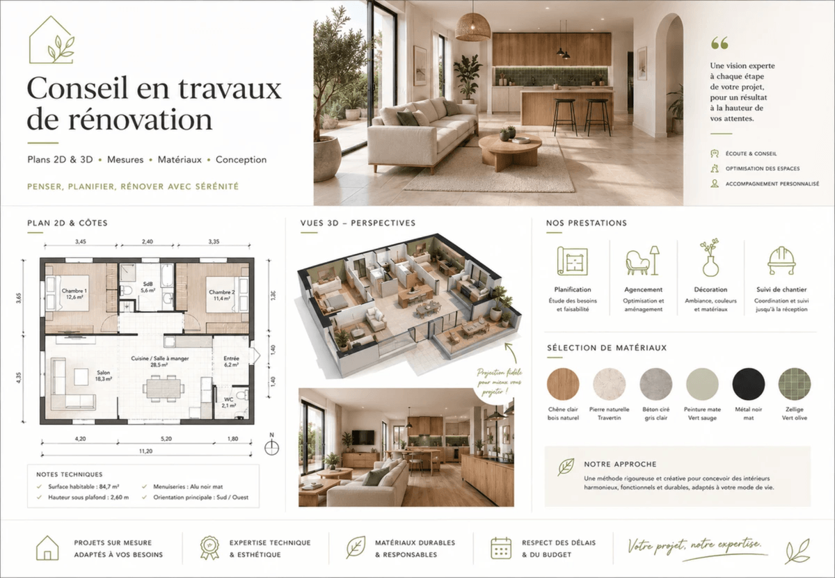 Conseil en agencement intérieur