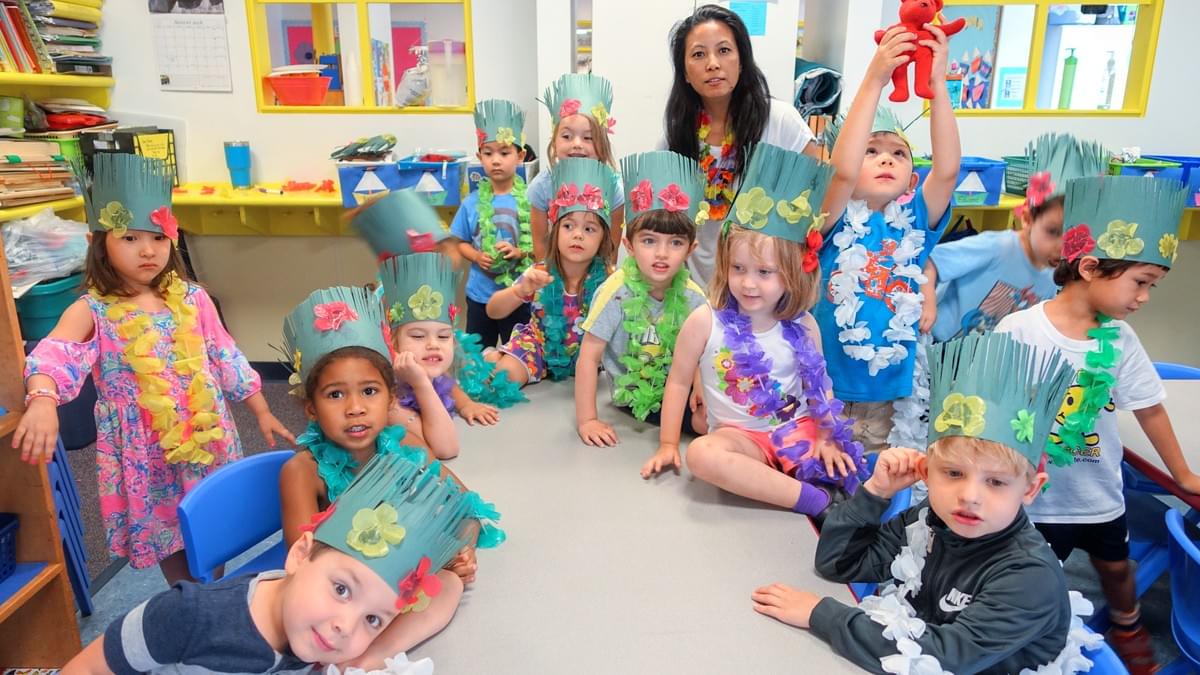 Preschool children showing classroom art projects at Ballston Children’s Center daycare and preschool in Arlington, VA Preschool children showing classroom art projects at Ballston Children’s Center daycare and preschool in Arlington, VA