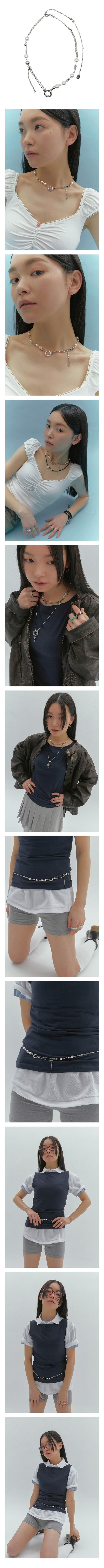 nff - cascade pearl necklace