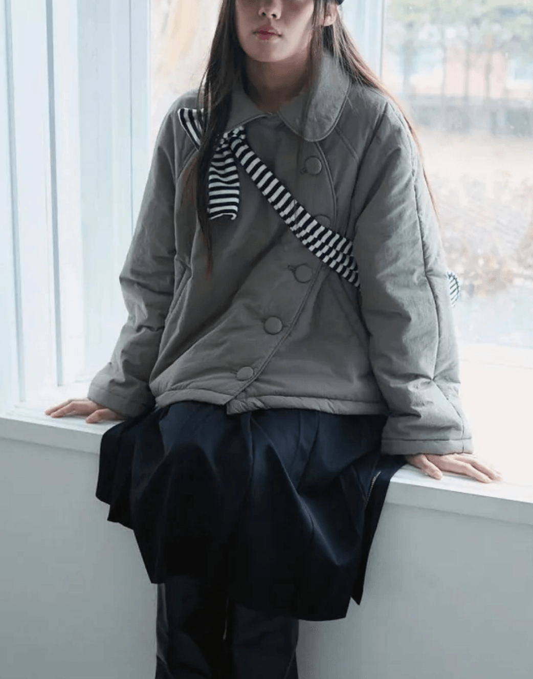 the museum visitor 泡芙夾克