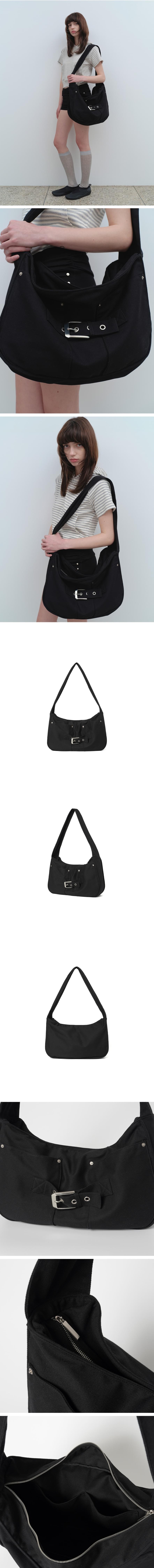 MILLO WOMEN - Buckle Canvas Big Bag (2color)