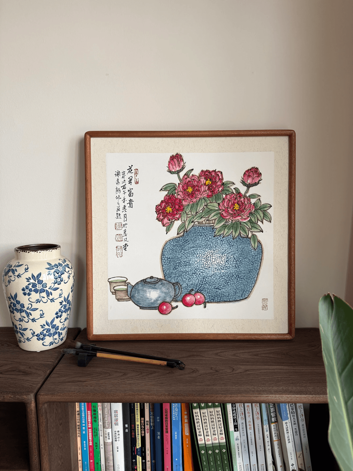 《花开富贵》谢远新教授原创手绘国画
