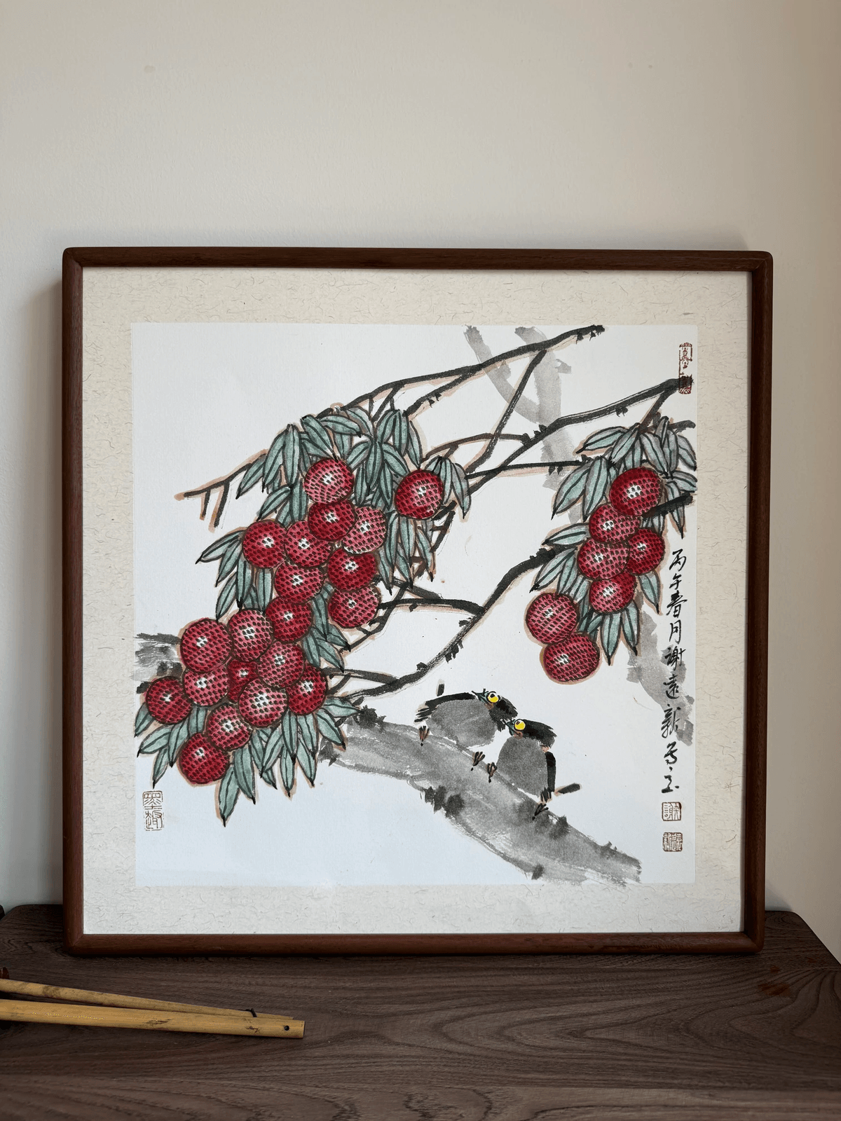 《大利和鸣》画家谢远新教授原创手绘国画作品