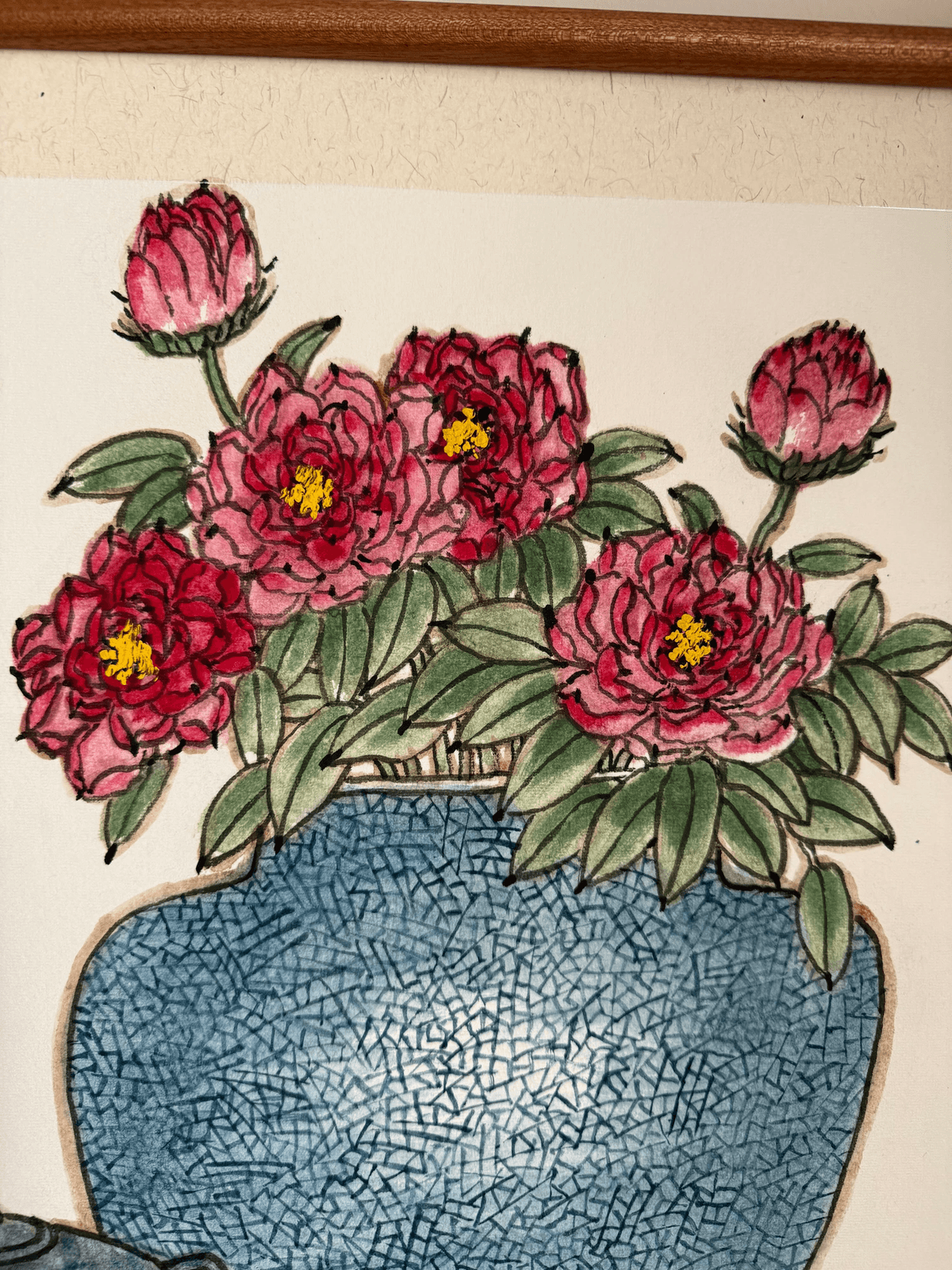 《花开富贵》谢远新教授原创手绘国画