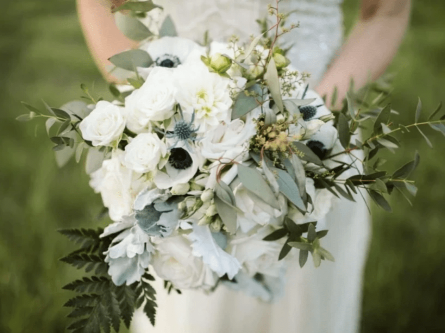 in person in house wedding florals and decorated personalized