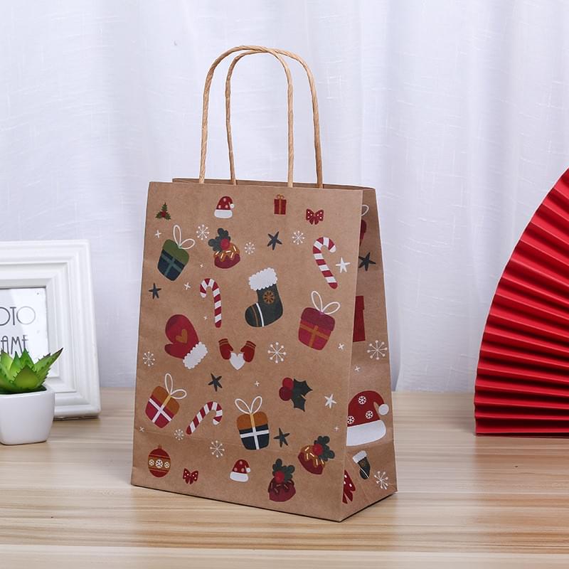 christmas gift bags ideas, Thanksgiving gitf bags,kraft paper bags with handles,small christmas gift bags