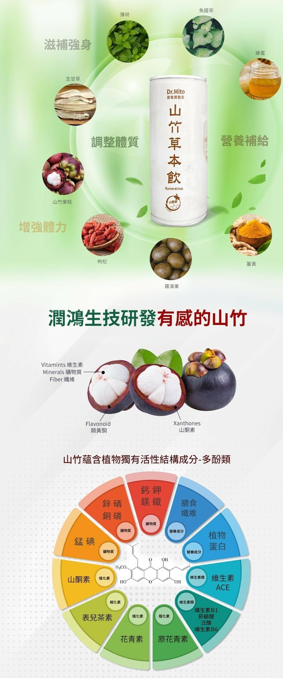 【Dr.Mito】山竹草本飲( 210mL * 24罐/箱)