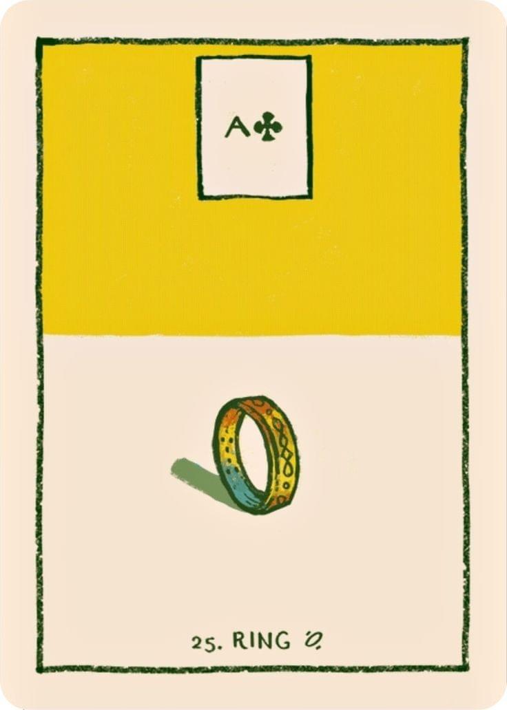 【雷諾曼占卜】戒指 Ring｜你以為它在說愛情，其實它在問「你願意承諾什麼」｜把塔羅當成繪本看｜雨露均占｜西洋牌卡骨董店｜塔羅｜雷諾曼｜占卜術