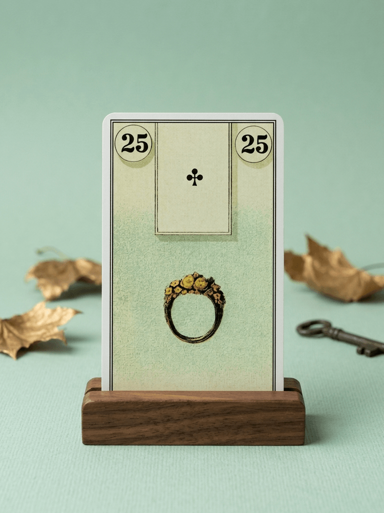 雷諾曼 Lenormand｜當「戒指」Ring 遇見「書/樹/信」，重新定義關係中的實質承諾｜雨露均占｜西洋牌卡骨董店｜塔羅｜雷諾曼｜占卜術