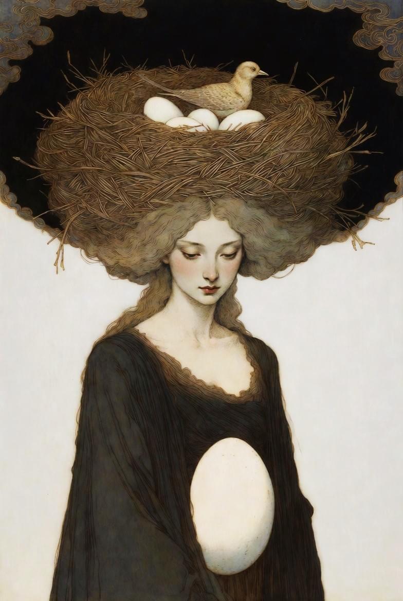 奧祕時刻神諭卡｜25 號牌 Protective Nest：守護、責任邊界、內在的育嬰室｜雨露均占｜西洋牌卡骨董店｜塔羅｜雷諾曼｜占卜術