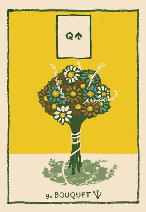 【雷諾曼占卜】花束 Bouquet｜當你收到一束花，你也收到了一段被看見的心意｜把塔羅當成繪本看｜雨露均占｜西洋牌卡骨董店｜塔羅｜雷諾曼｜占卜術