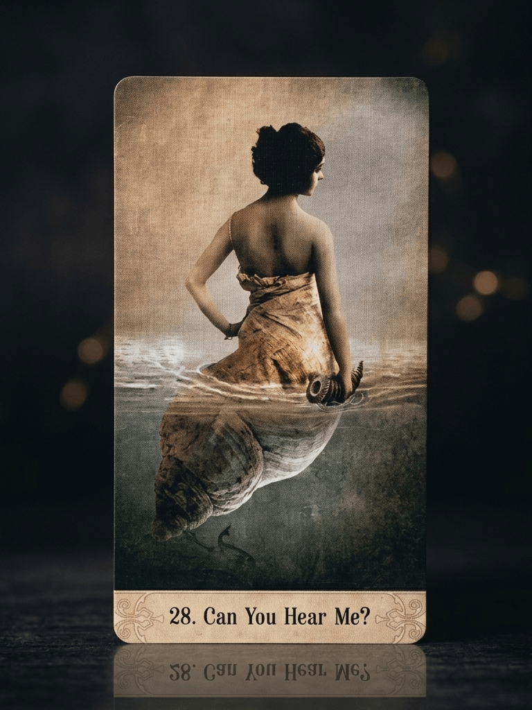 奧祕時刻神諭卡｜28 號牌 Can You Hear Me?：孤獨、求救、溝通的渴望｜雨露均占｜西洋牌卡骨董店｜塔羅｜雷諾曼｜占卜術
