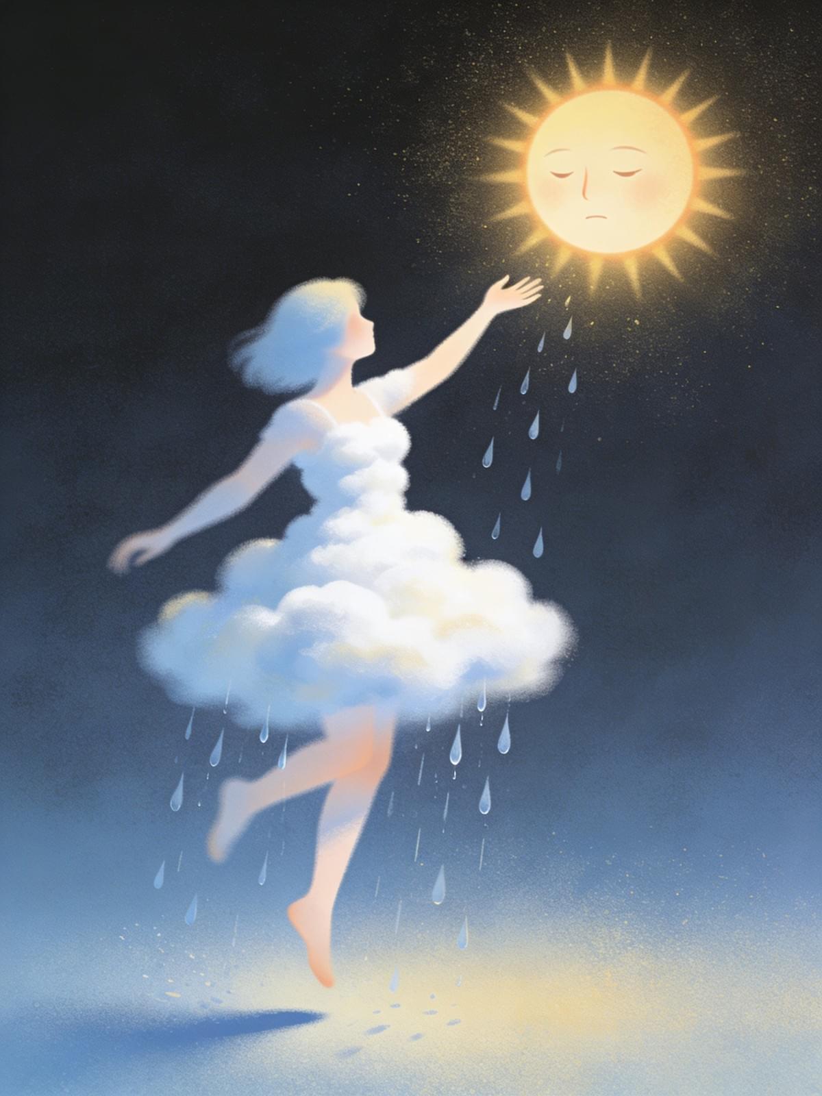 奧祕時刻神諭卡｜37 號牌 No Rain Today：轉移焦點、小確幸、告別陰霾｜雨露均占｜西洋牌卡骨董店｜塔羅｜雷諾曼｜占卜術