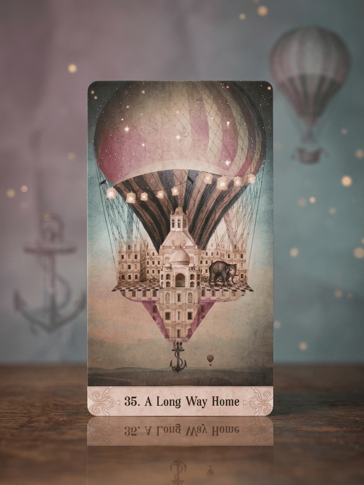 奧祕時刻神諭卡｜35 號牌 A Long Way Home：生命朝聖、回憶的重量與輕盈｜雨露均占｜西洋牌卡骨董店｜塔羅｜雷諾曼｜占卜術