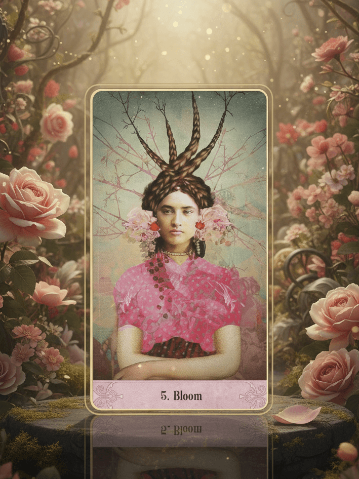 奧祕時刻神諭卡｜5號牌 Bloom：自信、擴展、允許自己被看見｜雨露均占｜西洋牌卡骨董店｜塔羅｜雷諾曼｜占卜術｜雨露均占｜西洋牌卡骨董店｜塔羅｜雷諾曼｜占卜術