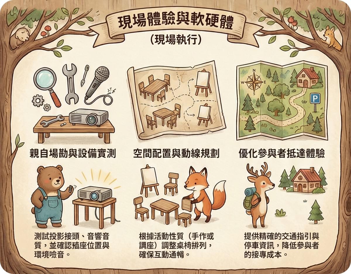 租借場地最怕踩坑？一表看懂 10 項活動成功的「場地檢查清單」