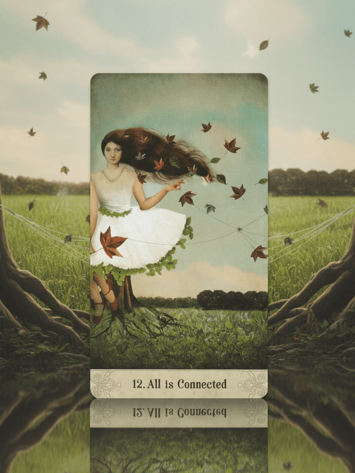 奧祕時刻神諭卡｜12號牌 All is Connected：連結、萬物一體、放手的勇氣｜雨露均占｜西洋牌卡骨董店｜塔羅｜雷諾曼｜占卜術