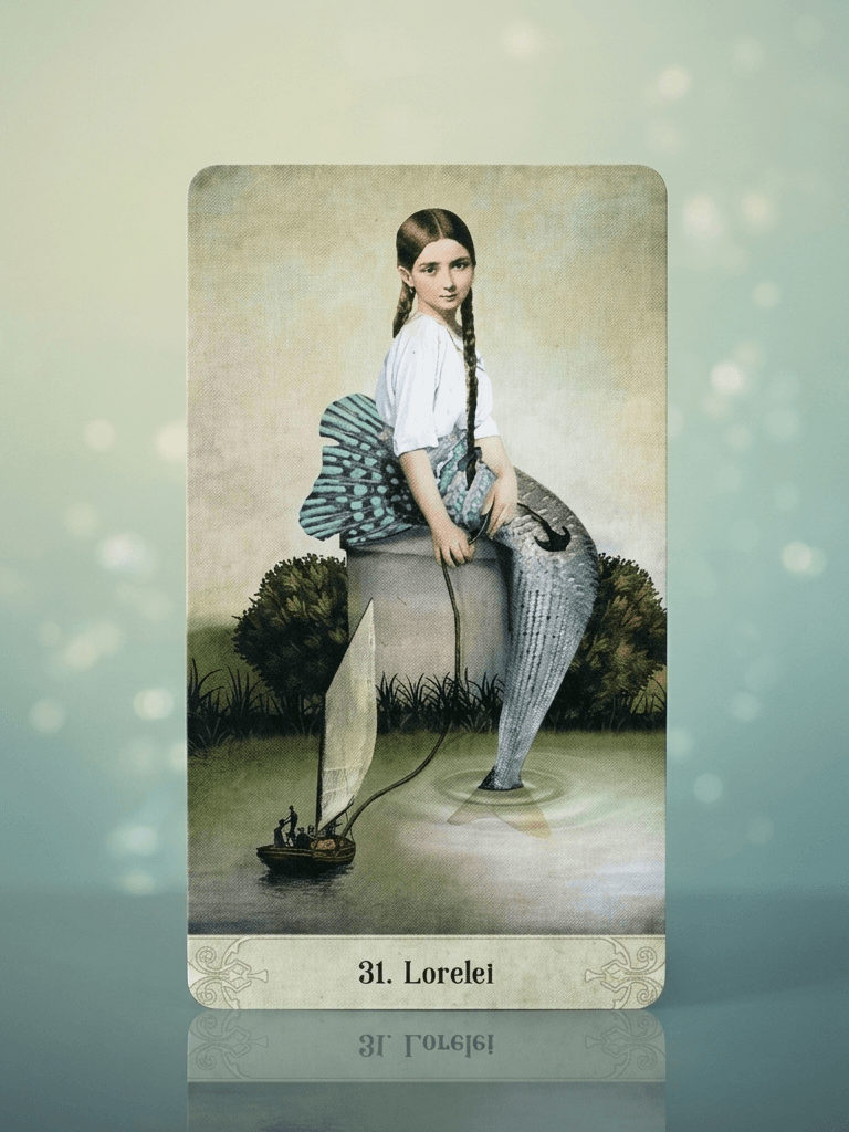 奧祕時刻神諭卡｜31 號牌 Lorelei：權力、責任、選擇寬恕或延續傷痛｜雨露均占｜西洋牌卡骨董店｜塔羅｜雷諾曼｜占卜術