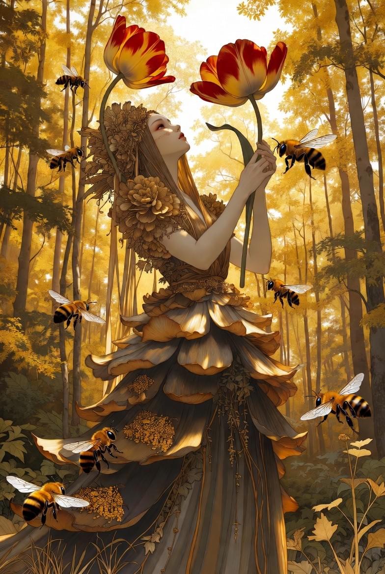 奧祕時刻神諭卡｜11號牌 Queen Bee：力量、成長、生命的源頭｜雨露均占｜西洋牌卡骨董店｜塔羅｜雷諾曼｜占卜術