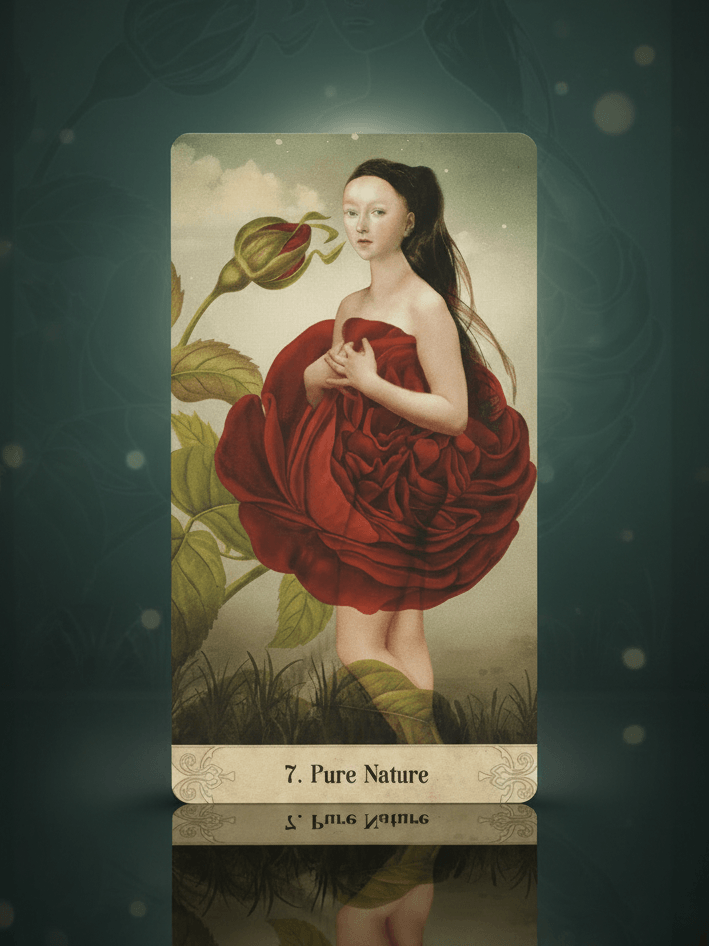 奧祕時刻神諭卡｜7號牌 Pure Nature：本質、純粹、回歸真實｜雨露均占｜西洋牌卡骨董店｜塔羅｜雷諾曼｜占卜術｜雨露均占｜西洋牌卡骨董店｜塔羅｜雷諾曼｜占卜術