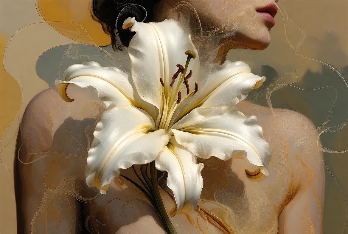 【雷諾曼占卜】百合 Lily｜此花為誰而綻放？親密關係、成熟的密語｜把塔羅當成繪本看｜雨露均占｜西洋牌卡骨董店｜塔羅｜雷諾曼｜占卜術