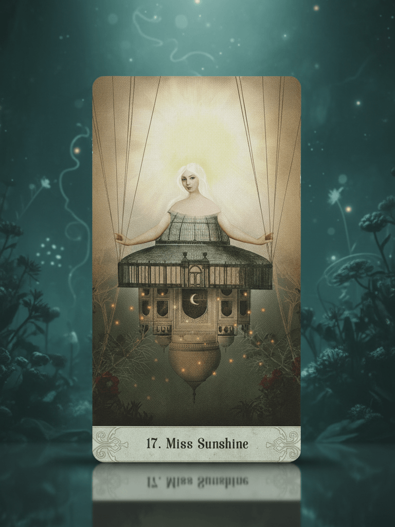 奧祕時刻神諭卡｜17 號牌 Miss Sunshine：陽光、勇氣、撥雲見日的清晰｜雨露均占｜西洋牌卡骨董店｜塔羅｜雷諾曼｜占卜術