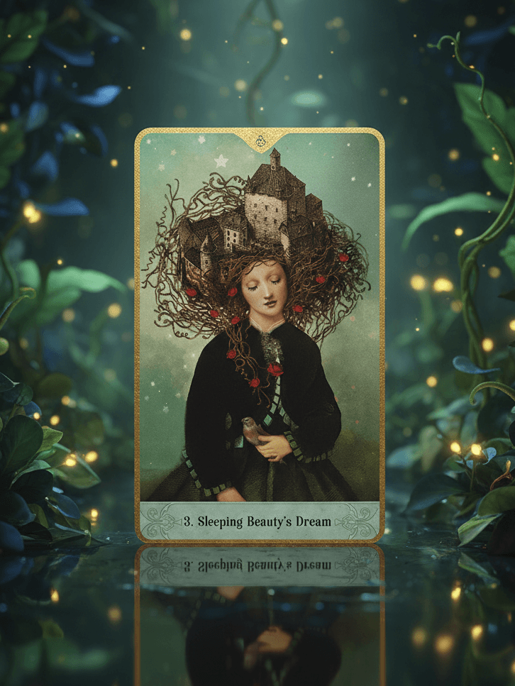 奧祕時刻神諭卡｜3號牌 Sleeping Beauty’s Dream：沉潛、醞釀、內在的豐盛｜雨露均占｜西洋牌卡骨董店｜塔羅｜雷諾曼｜占卜術｜雨露均占｜西洋牌卡骨董店｜塔羅｜雷諾曼｜占卜術