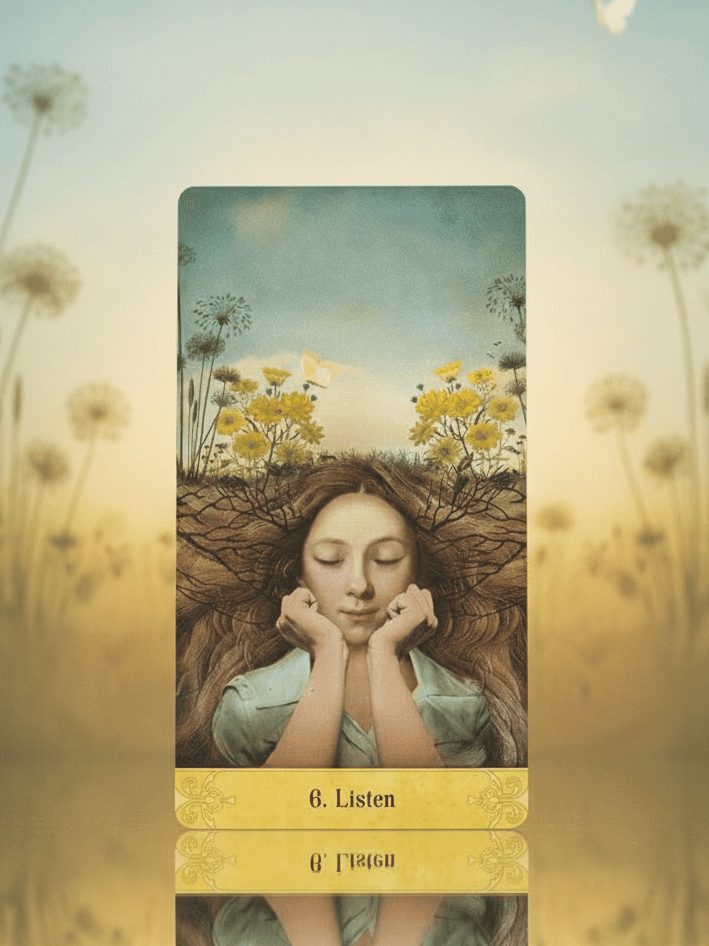 奧祕時刻神諭卡｜6號牌 Listen：直覺、接收、連線內在｜雨露均占｜西洋牌卡骨董店｜塔羅｜雷諾曼｜占卜術