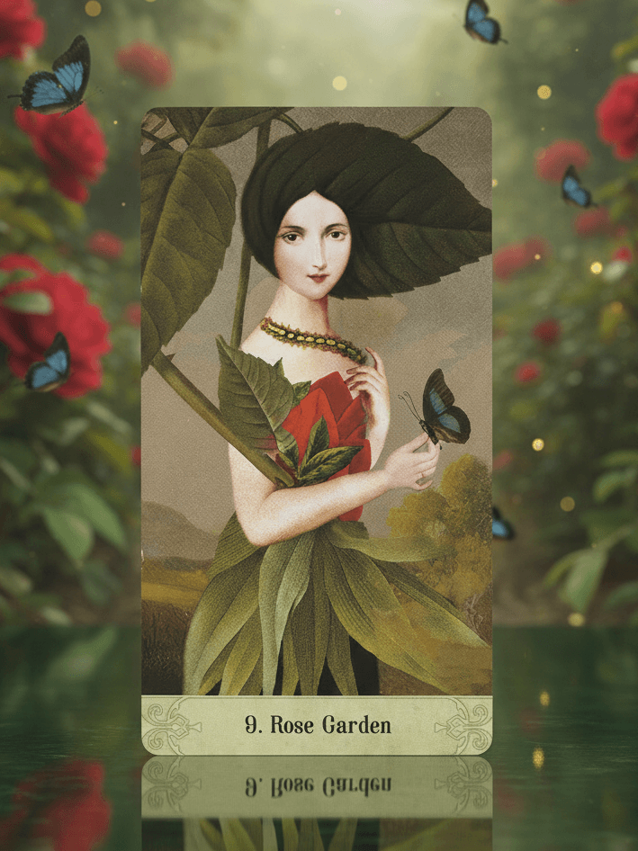 奧祕時刻神諭卡｜9號牌 Rose Garden：愛的層次、界線與細緻的照料｜雨露均占｜西洋牌卡骨董店｜塔羅｜雷諾曼｜占卜術