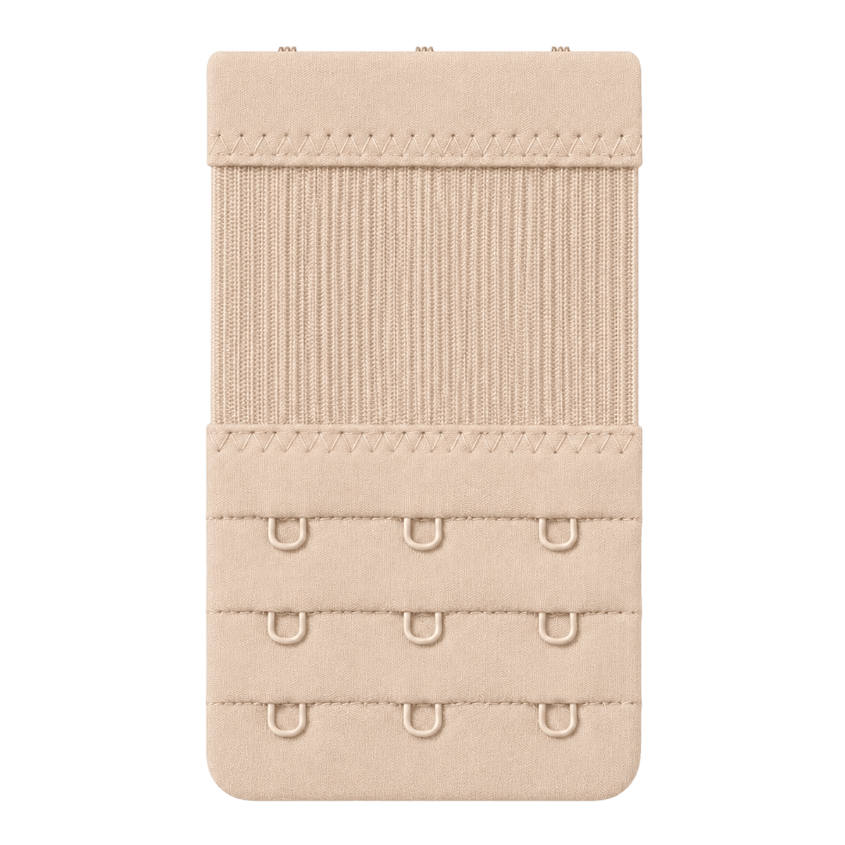 Rubber-coated three-buckle fastener
