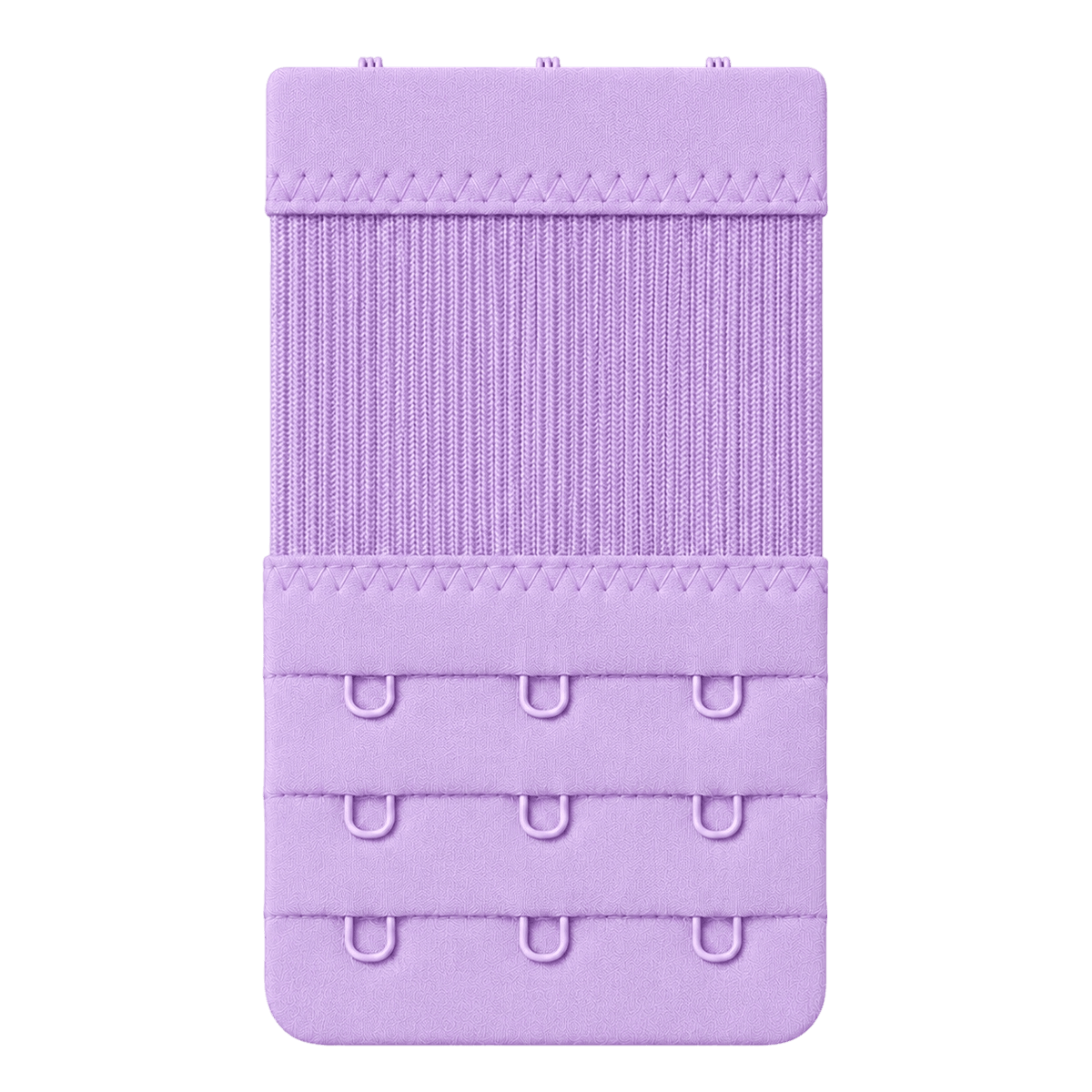 Rubber-coated three-buckle fastener
