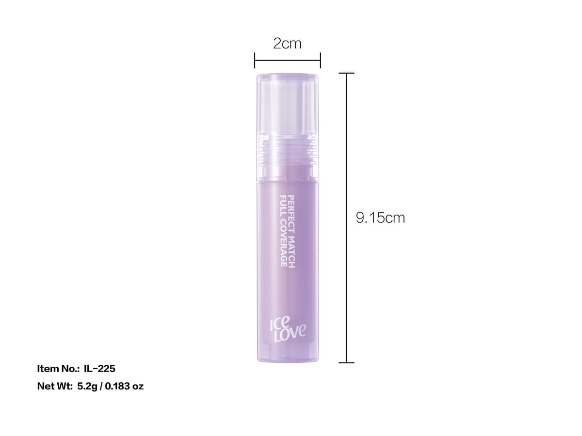 Cosmetics Makeup Waterproof Matte Full Coverage Small Purple for Acne Marks and Dark Circles Liquid 