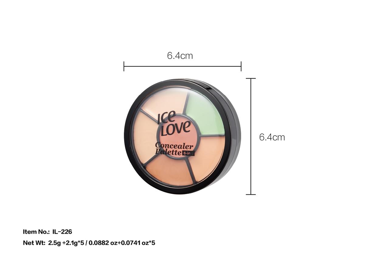 Custom High Quality 6 Colors Concealer Palette New Trend Long Lasting Waterproof Concealer Palette