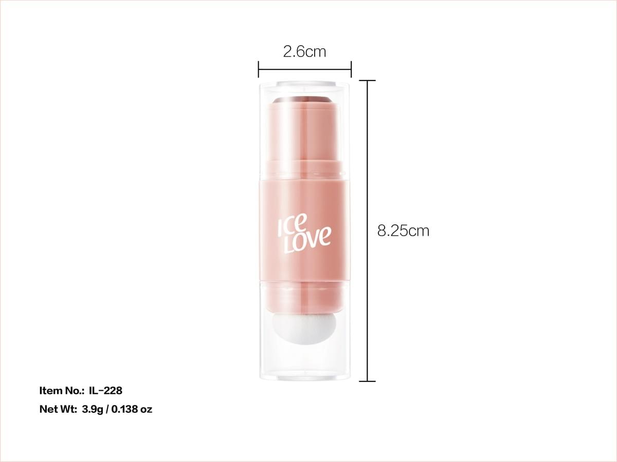 Double-headed Blush Stick Chemical Natural Finish 4g Face Daily Makeup Medium Skin Tone