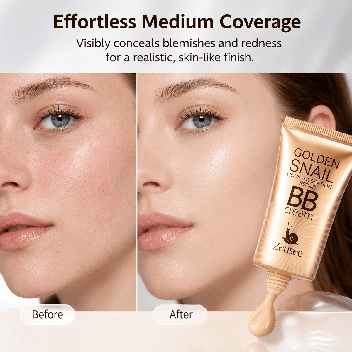 MH237 Golden Snail BB Cream (Ivory / Natural Beige)