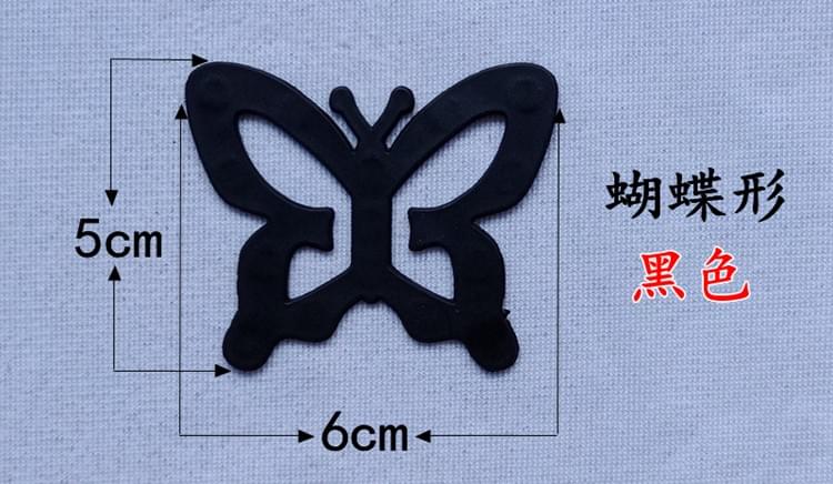 Butterfly-shaped anti-slip buckle