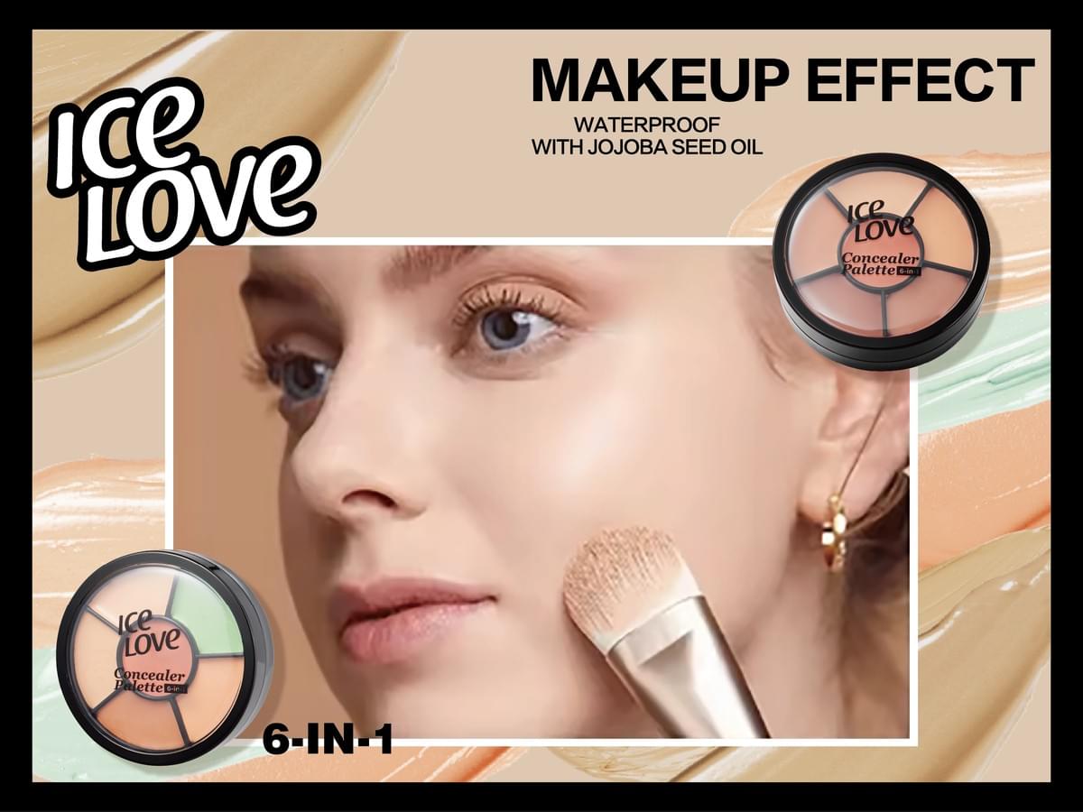 Custom High Quality 6 Colors Concealer Palette New Trend Long Lasting Waterproof Concealer Palette