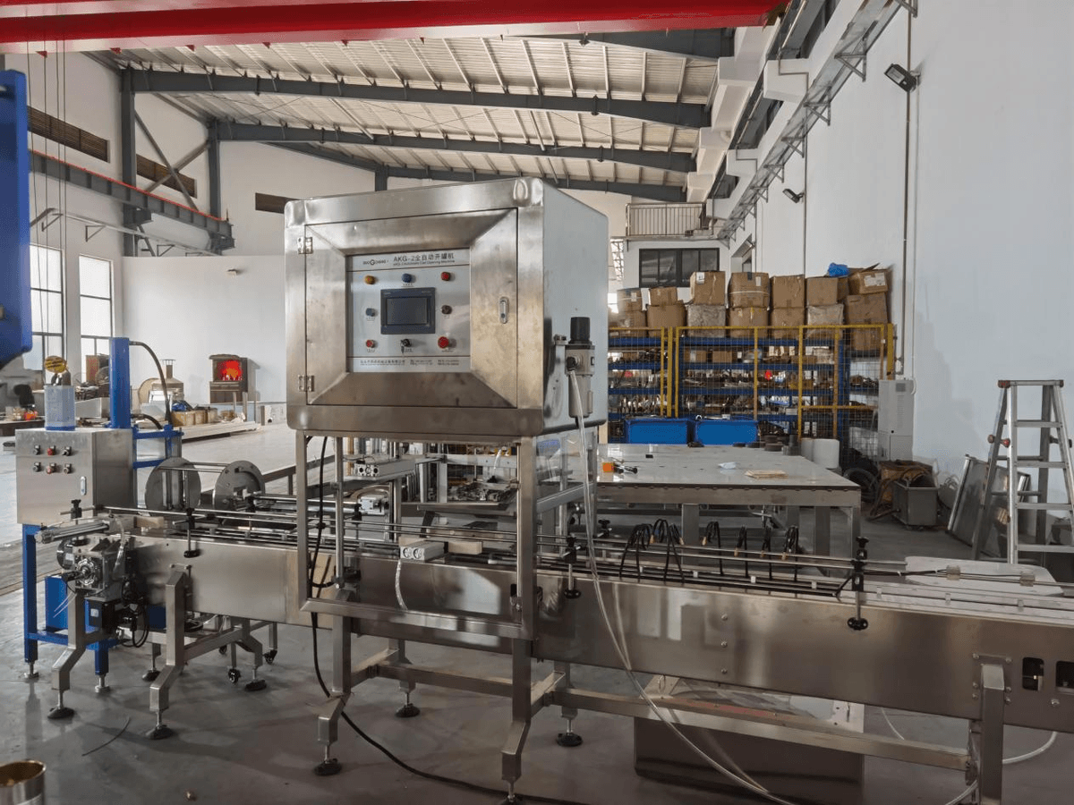 AKG-2 Model Automatic Can Opening Machine with Crusher