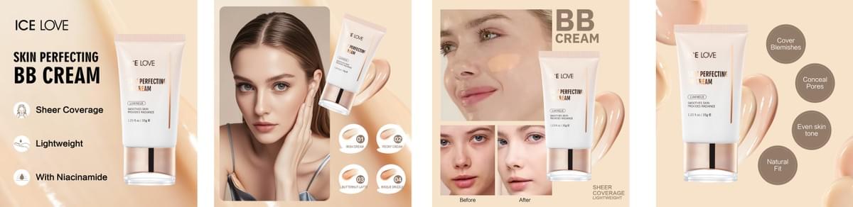 Oem Custom Cc Bb Cream Face Makeup Full Coverage Waterproof Air Cushion Foundation for All Skin