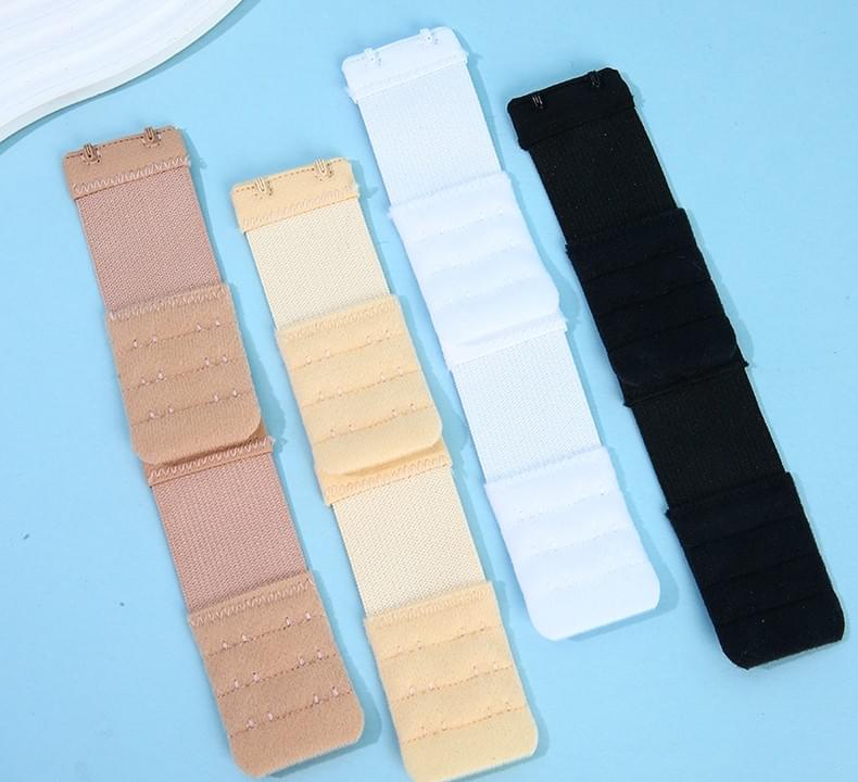 Nylon elastic large three rows two buttons 3.8cm