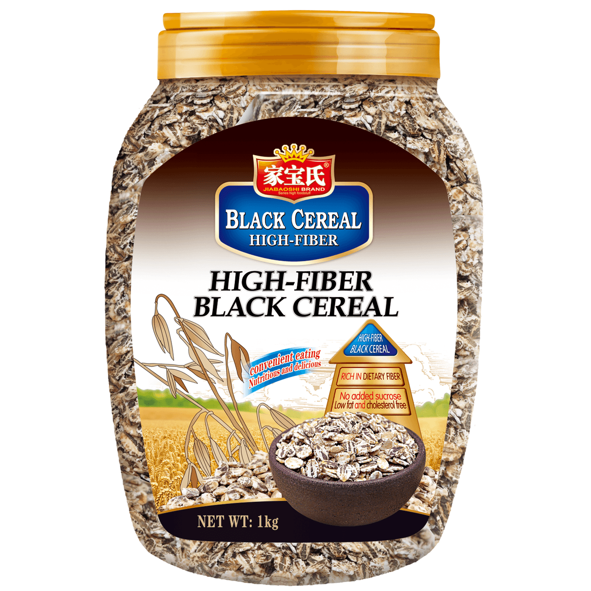 HIGH-FIBER BLACK CEREAL[Cans]