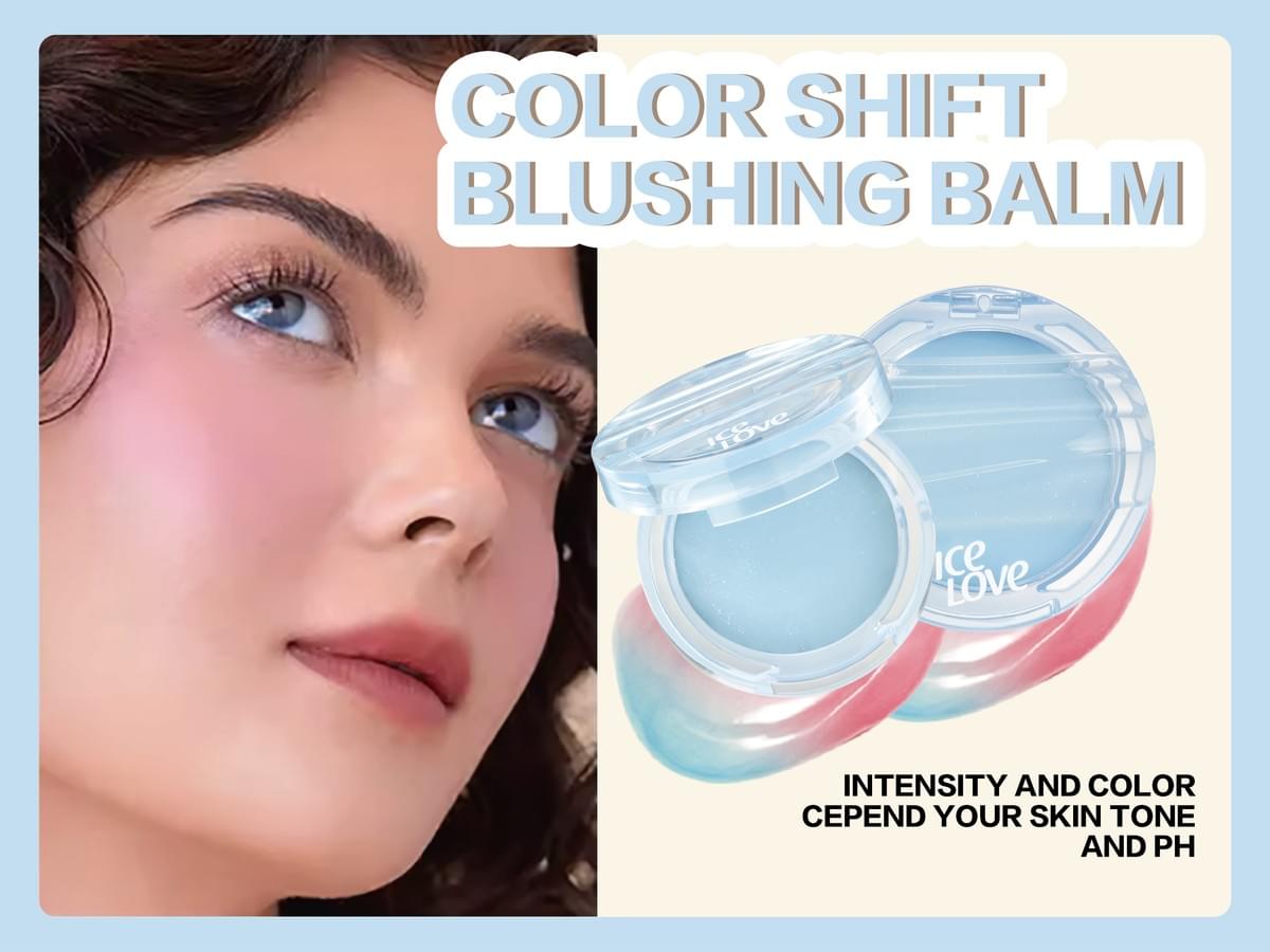 High Pigment Mineral Cream Lip Cheek Blush Balm Vegan Cruelty-Free Pink Color Changing Blush