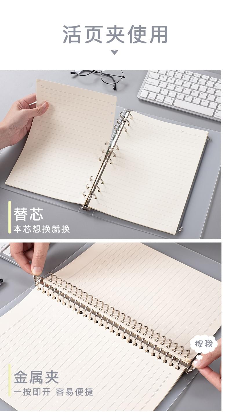 Loose-leaf clips