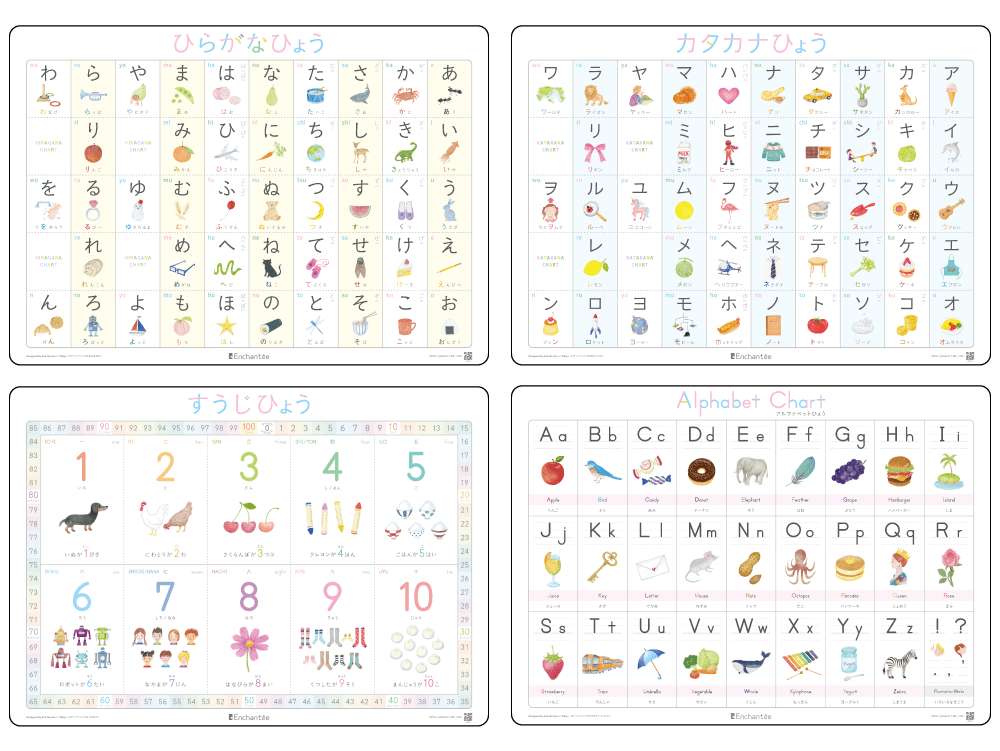 アンシャンテの学習ポスター4枚セット