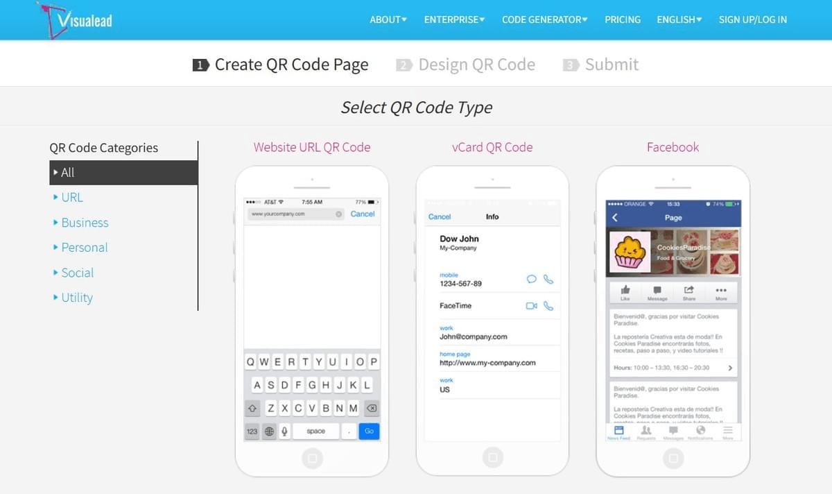 Générateur de QR Code par Visualead