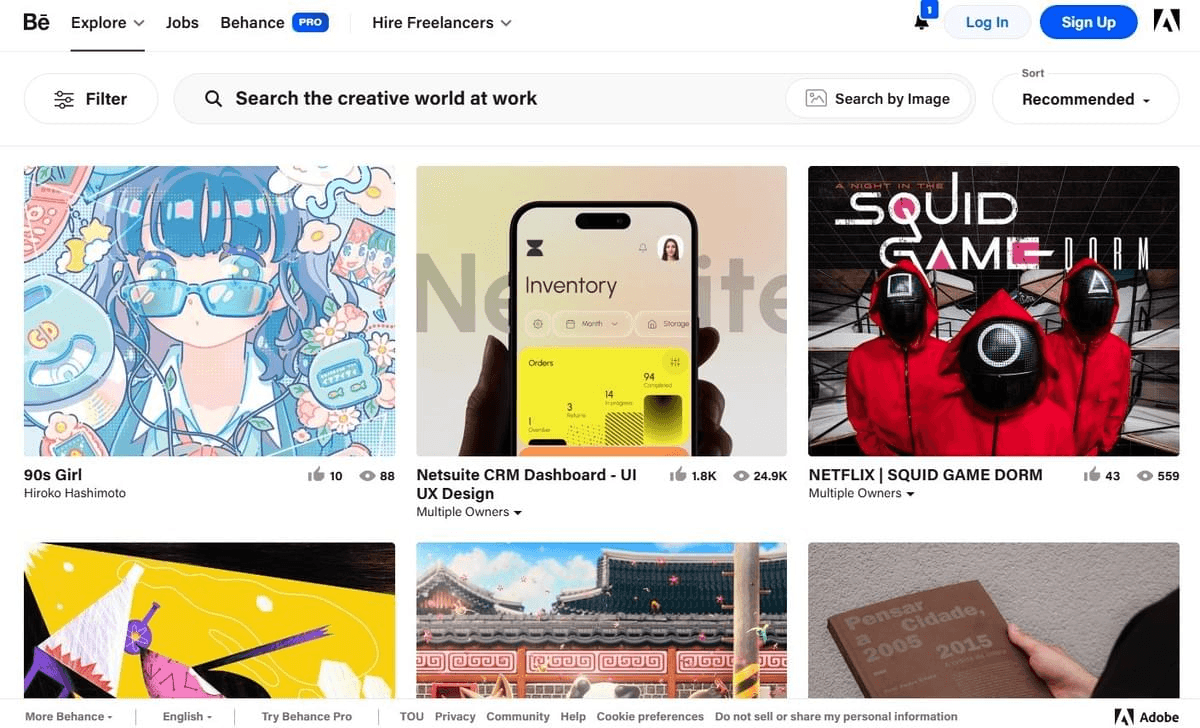 Behance pour le réseautage