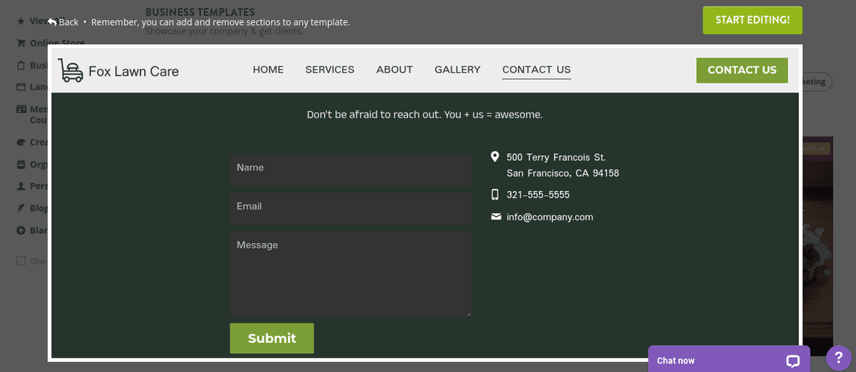 Thêm mẫu liên hệ