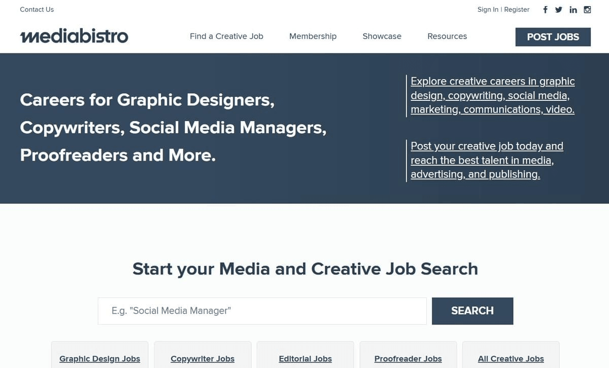 Mediabistro : Emplois dans les médias et la création