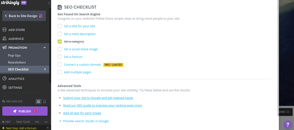 Strikingly Dành Cho Doanh Nhân